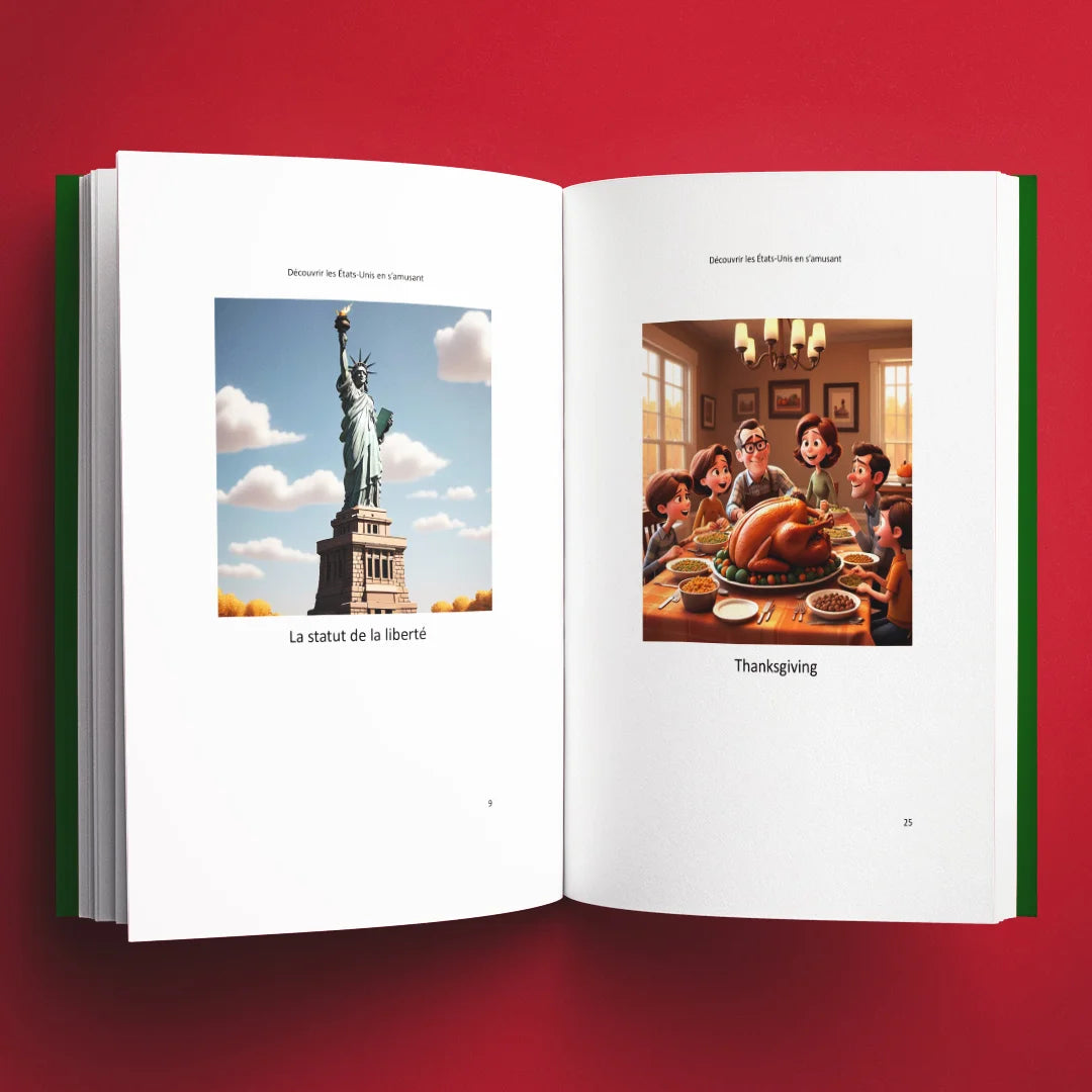 Illustrations du livre pour enfants Découvrir les États-Unis en s'amusant (6-12 ans)