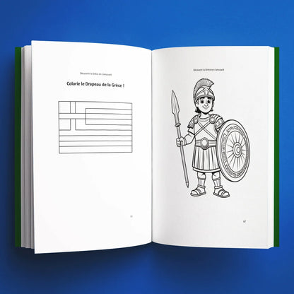 Coloriages du livre pour enfants Découvrir la Grèce en s'amusant (6-12 ans)