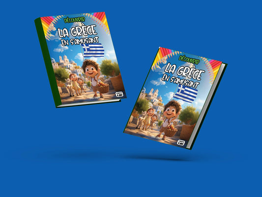 Couverture du livre pour enfants Découvrir la Grèce en s'amusant (6-12 ans)