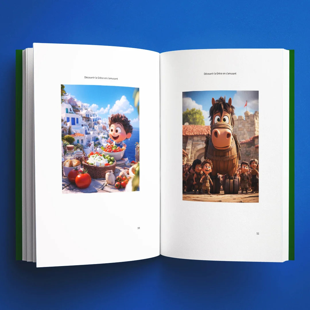 Illustrations du livre pour enfants Découvrir la Grèce en s'amusant (6-12 ans)