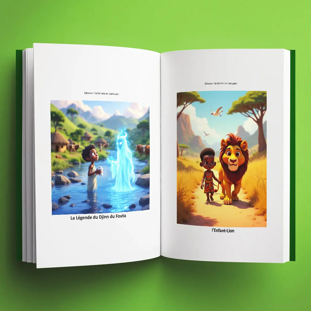 Illustrations du livre pour enfants Découvrir la Guinée en s'amusant (6-12 ans)