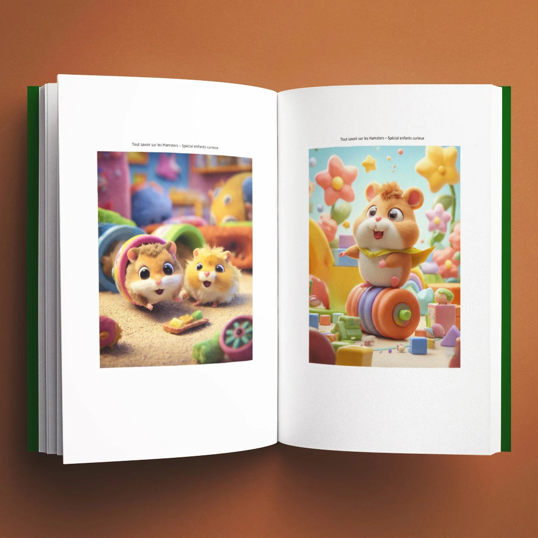 Illustrations du livre pour enfants Tout savoir sur les hamsters (6-12 ans)