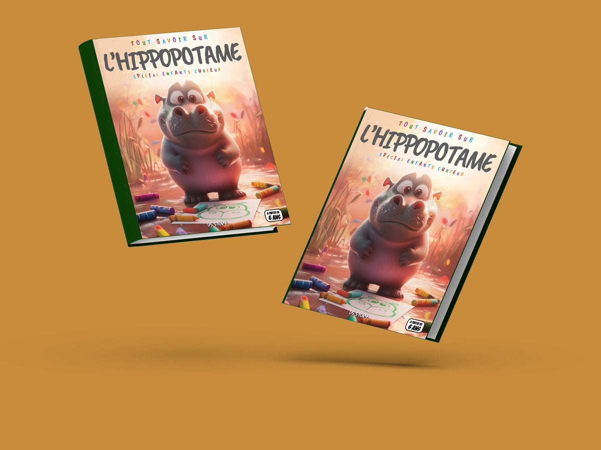 Couverture du livre pour enfants Tout savoir sur les hippopotames (6-12 ans)