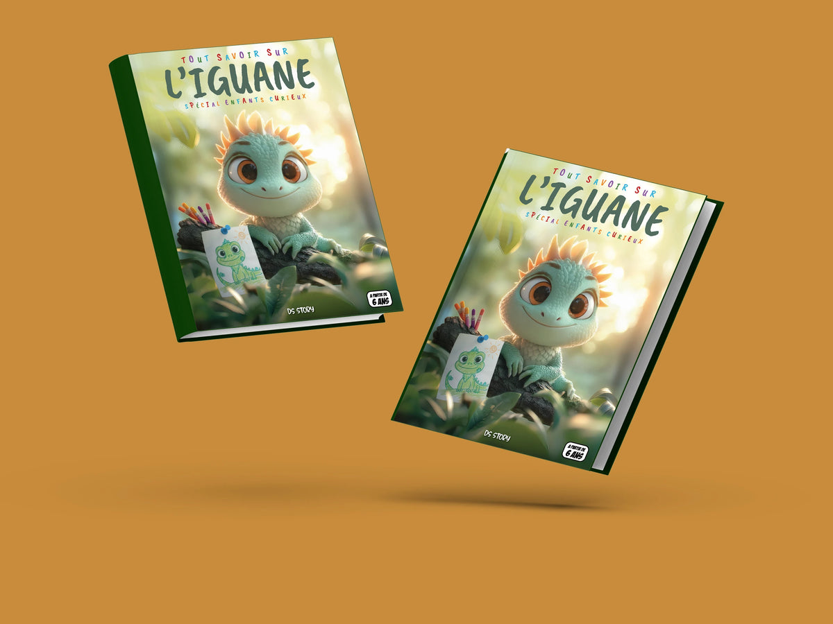 Couverture du livre pour enfants Tout savoir sur les iguanes (6-12 ans)