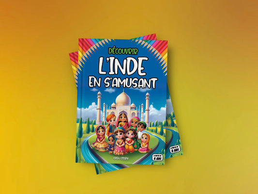 Couverture du livre pour enfants Découvrir l'Inde en s'amusant (6-12 ans)