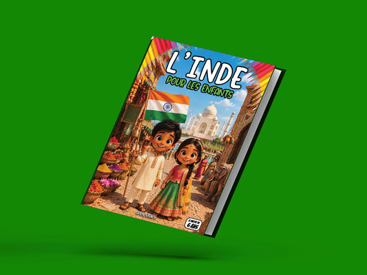 Couverture du livre pour enfants L'Inde pour les enfants (6-12 ans)