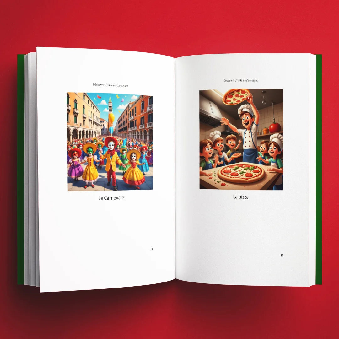 Illustrations du livre pour enfants Découvrir l'Italie en s'amusant (6-12 ans)