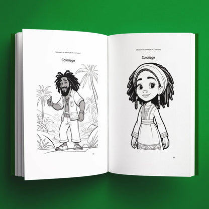 Coloriages du livre pour enfants Découvrir la Jamaïque en s'amusant (6-12 ans)