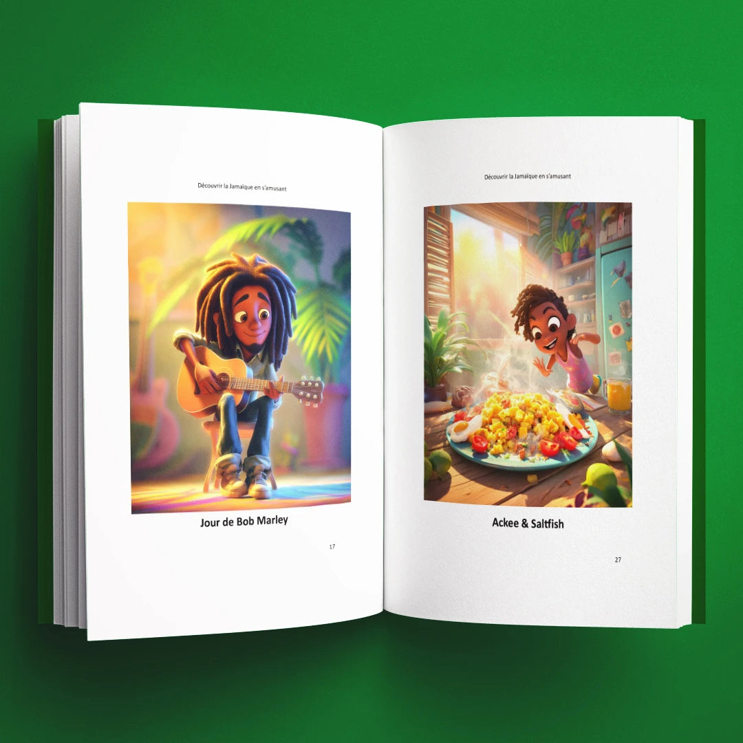 Illustrations du livre pour enfants Découvrir la Jamaïque en s'amusant (6-12 ans)
