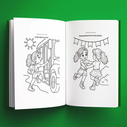 Coloriages du livre pour enfants Je découvre l'école au Brésil (6-12 ans)