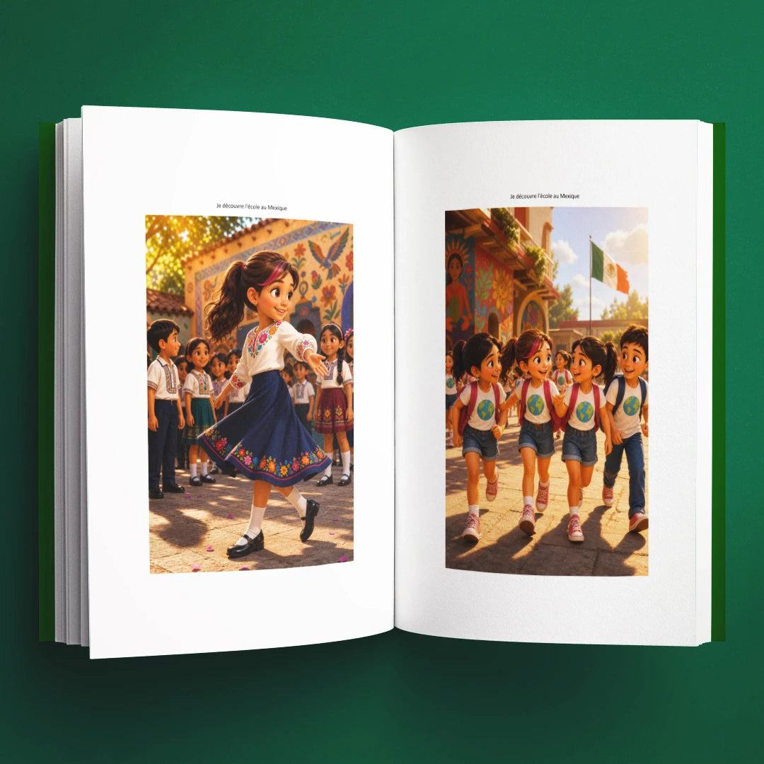 Illustrations du livre pour enfants Je découvre l'école au Mexique (6-12 ans)