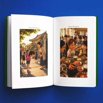 Illustrations du livre pour enfants Je découvre l'école en Corée du Sud (6-12 ans)