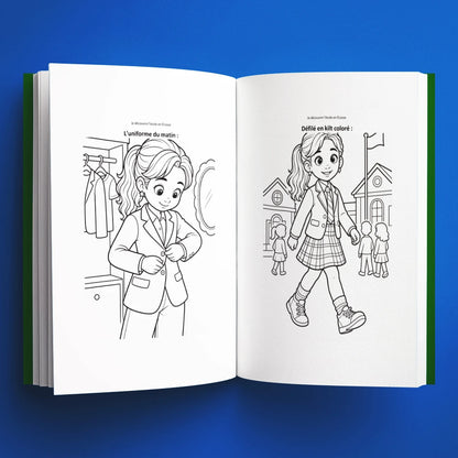 Coloriages du livre pour enfants Je découvre l'école en Écosse (6-12 ans)