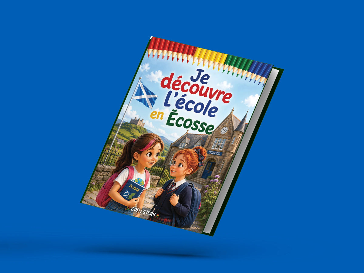Couverture du livre pour enfants Je découvre l'école en Écosse (6-12 ans)