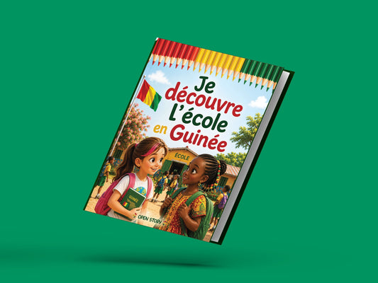 Couverture du livre pour enfants Je découvre l'école en Guinée (6-12 ans)