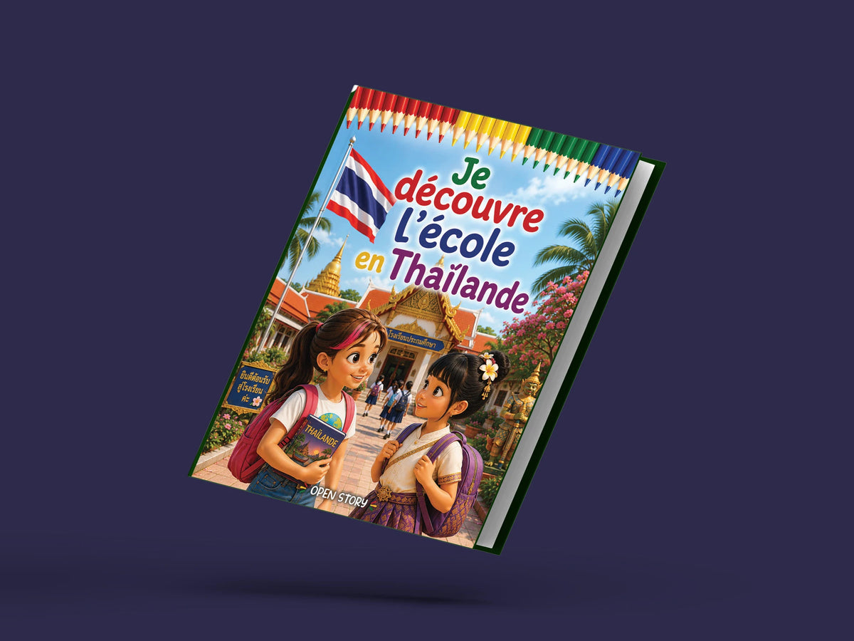 Couverture du livre pour enfants Je découvre l'école en Thaïlande (6-12 ans)