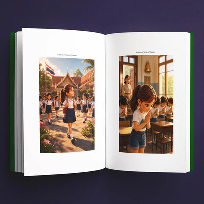 Illustrations du livre pour enfants Je découvre l'école en Thaïlande (6-12 ans)