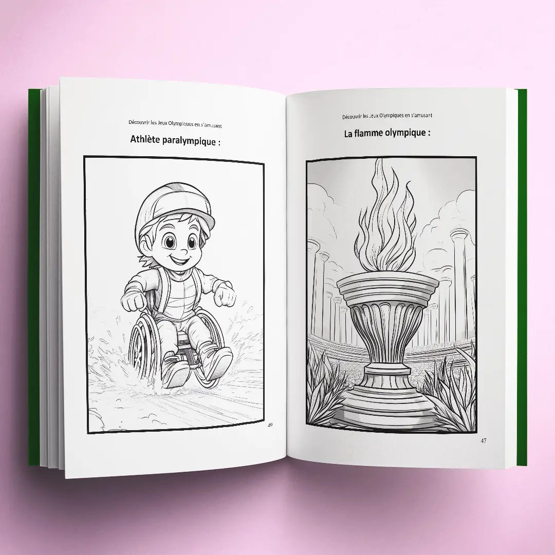 Coloriages du livre pour enfants Découvrir les Jeux Olympiques en s'amusant (6-12 ans)