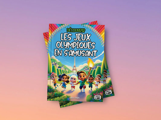 Couverture du livre pour enfants Découvrir les Jeux Olympiques en s'amusant (6-12 ans)