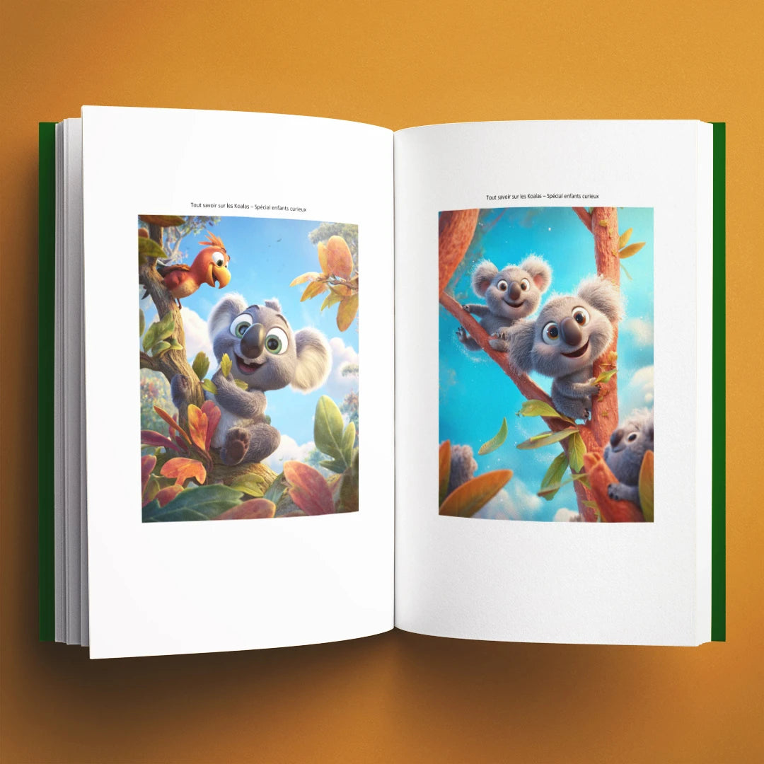Illustrations du livre pour enfants Tout savoir sur les koalas (6-12 ans)
