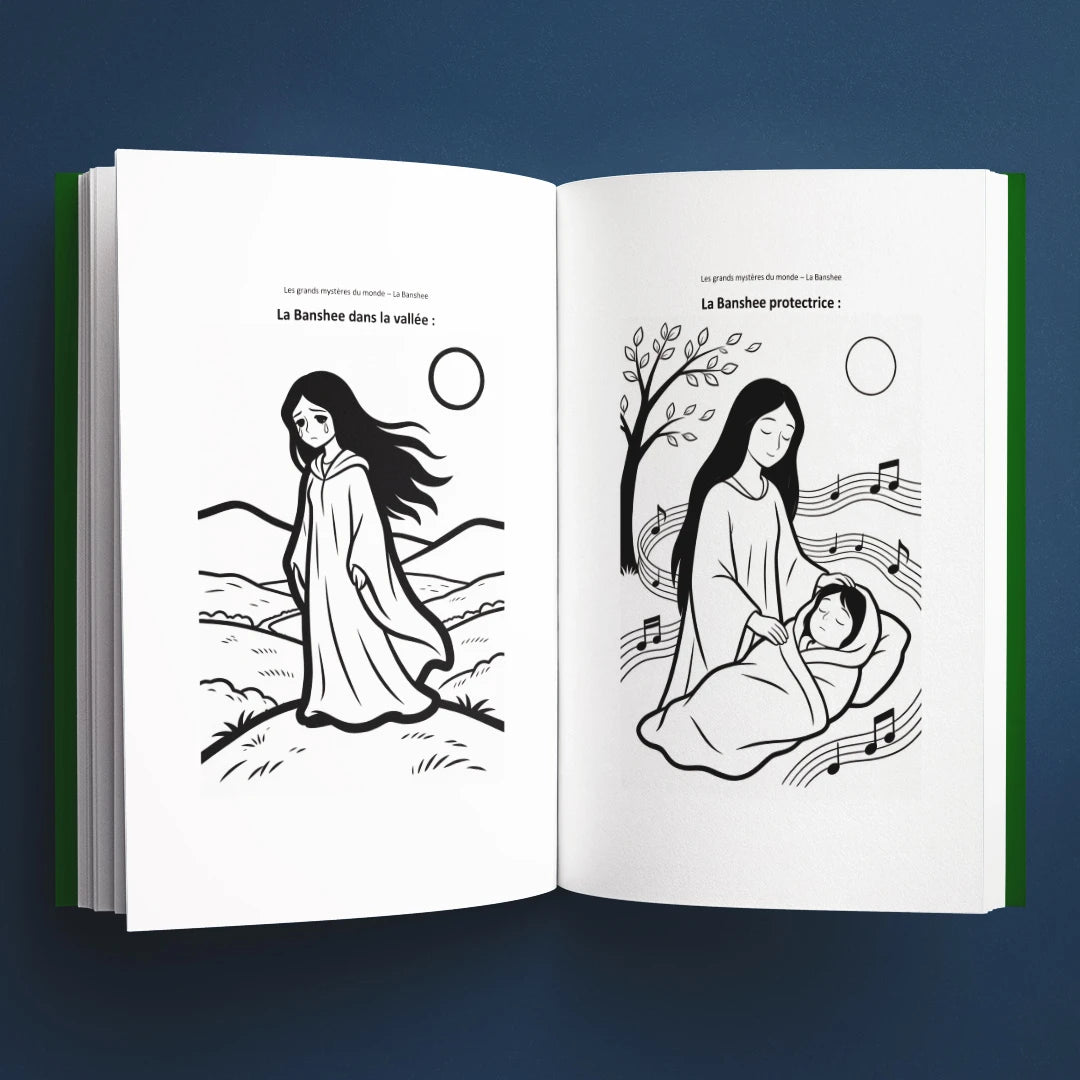 Coloriages du livre pour enfants La Banshee : la vraie histoire derrière le mystère (6-12 ans)