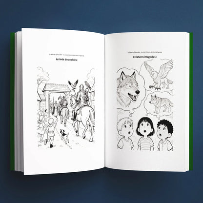 Coloriages du livre pour enfants La Bête du Gévaudan : la vraie histoire derrière la légende (6-12 ans)
