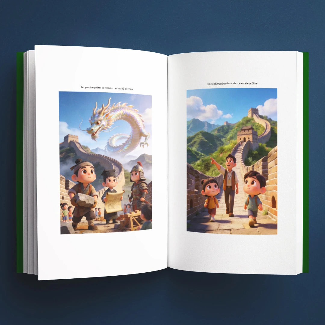 Illustrations du livre pour enfants La muraille de Chine : la vraie histoire derrière le mystère (6-12 ans)