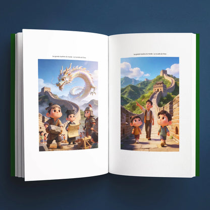 Illustrations du livre pour enfants La muraille de Chine : la vraie histoire derrière le mystère (6-12 ans)
