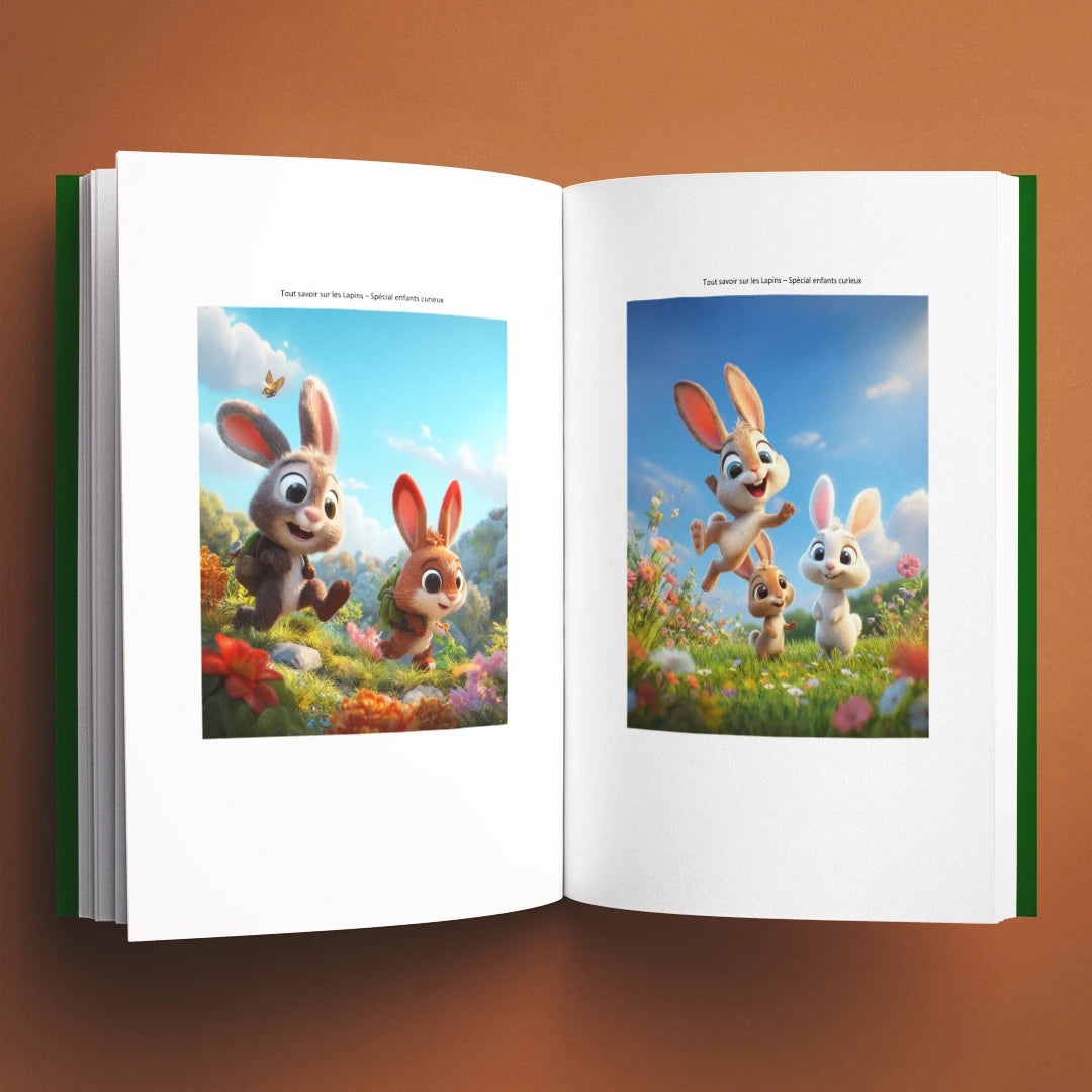 Illustrations du livre pour enfants Tout savoir sur les lapins (6-12 ans)