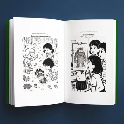 Coloriages du livre pour enfants Le Bigfoot : la vraie histoire derrière la légende (6-12 ans)