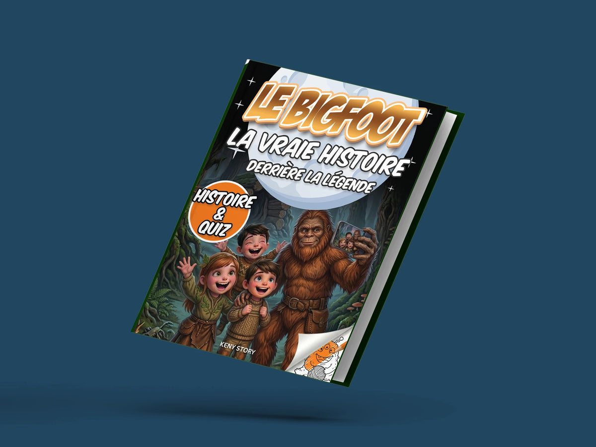 Couverture du livre pour enfants Le Bigfoot : la vraie histoire derrière la légende (6-12 ans)