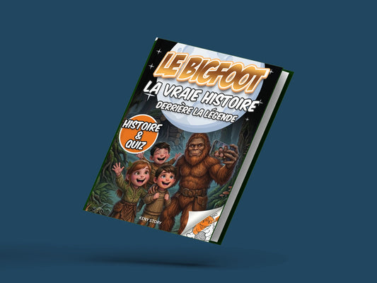 Couverture du livre pour enfants Le Bigfoot : la vraie histoire derrière la légende (6-12 ans)