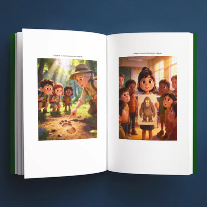 Illustrations du livre pour enfants Le Bigfoot : la vraie histoire derrière la légende (6-12 ans)