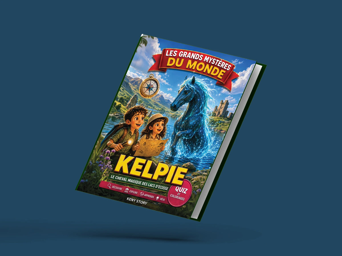 Couverture du livre pour enfants Le Kelpie : la vraie histoire derrière le mystère (6-12 ans)