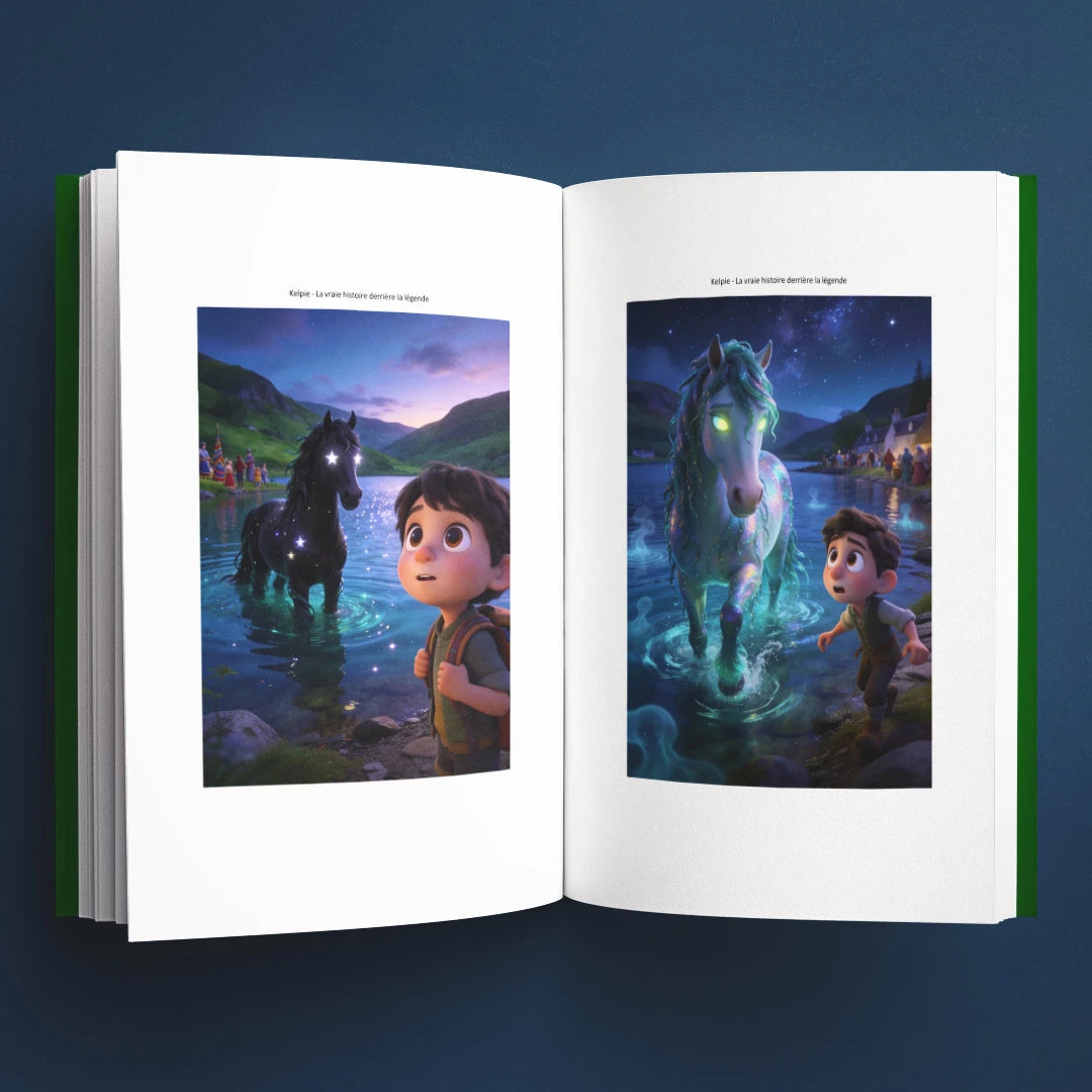 Illustrations du livre pour enfants Le Kelpie : la vraie histoire derrière le mystère (6-12 ans)