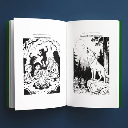 Coloriages du livre pour enfants Le loup-garou : la vraie histoire derrière la légende (6-12 ans)