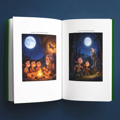 Illustrations du livre pour enfants Le loup-garou : la vraie histoire derrière la légende (6-12 ans)