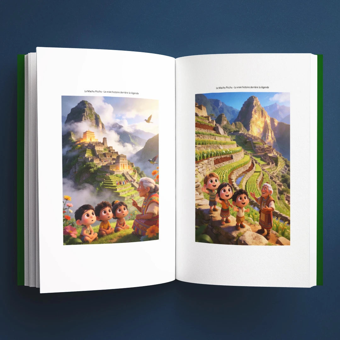 Illustrations du livre pour enfants Le Machu Picchu : la vraie histoire derrière le mystère (6-12 ans)