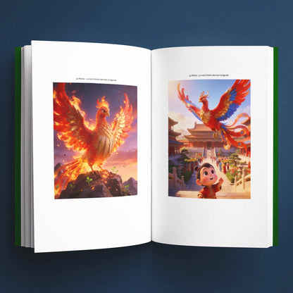 Illustrations du livre pour enfants Le phénix : la vraie histoire derrière la légende (6-12 ans)