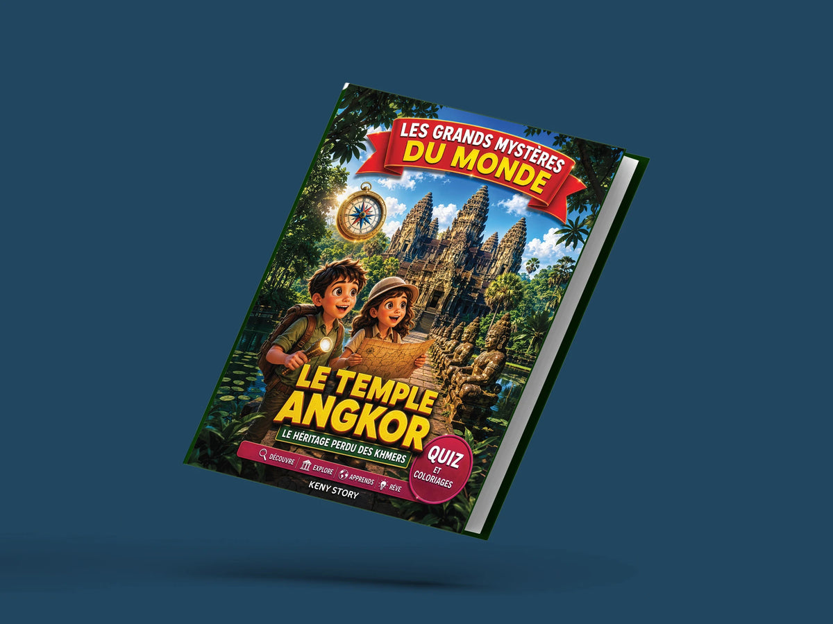 Couverture du livre pour enfants Le temple d'Angkor : la vraie histoire derrière le mystère (6-12 ans)