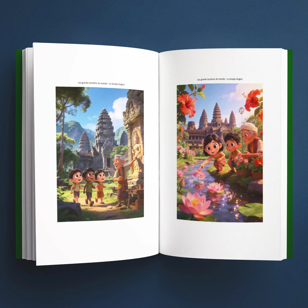 Illustrations du livre pour enfants Le temple d'Angkor : la vraie histoire derrière le mystère (6-12 ans)