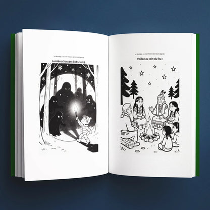 Coloriages du livre pour enfants Le Wendigo : la vraie histoire derrière la légende (6-12 ans)