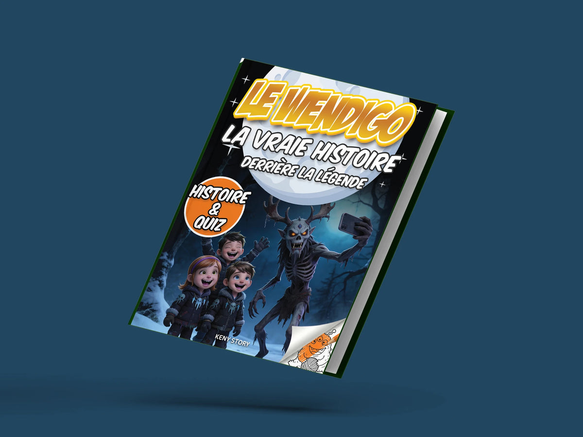 Couverture du livre pour enfants Le Wendigo : la vraie histoire derrière la légende (6-12 ans)