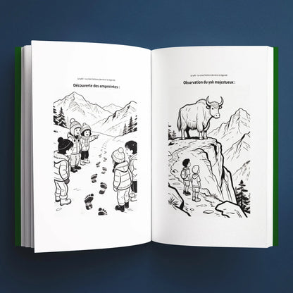 Coloriages du livre pour enfants Le Yéti : la vraie histoire derrière la légende (6-12 ans)
