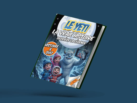 Couverture du livre pour enfants Le Yéti : la vraie histoire derrière la légende (6-12 ans)