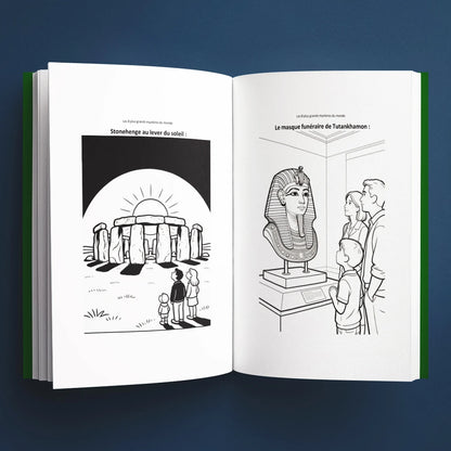 Coloriages du livre pour enfants Les 8 plus grands mystères du monde : la vraie histoire derrière le mystère (6-12 ans)