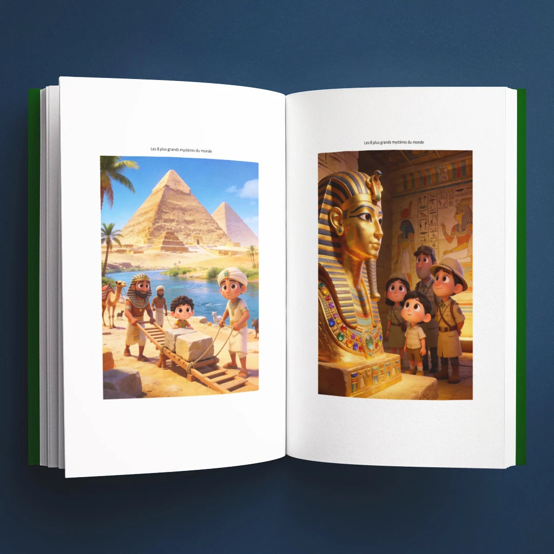 Illustrations du livre pour enfants Les 8 plus grands mystères du monde : la vraie histoire derrière le mystère (6-12 ans)