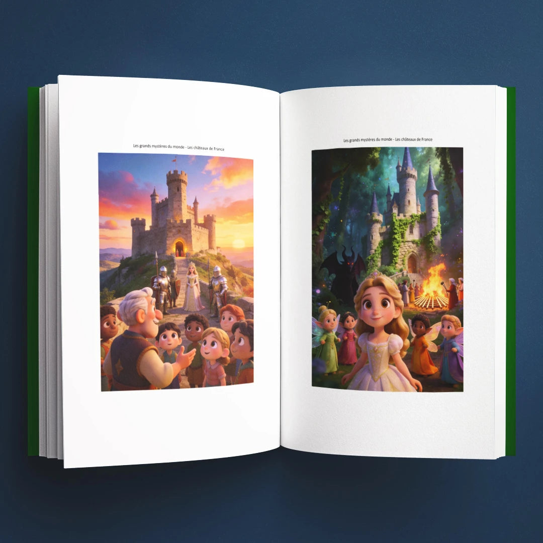 Illustrations du livre pour enfants Les châteaux de France : la vraie histoire derrière le mystère (6-12 ans)