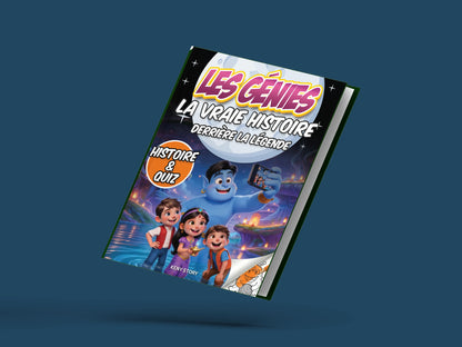 Couverture du livre pour enfants Les génies : la vraie histoire derrière la légende (6-12 ans)