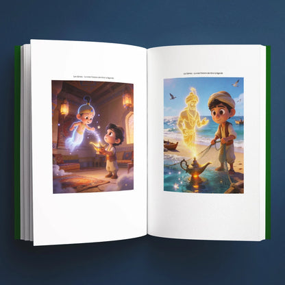Illustrations du livre pour enfants Les génies : la vraie histoire derrière la légende (6-12 ans)